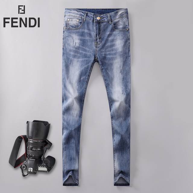 Fendi's Spring/Summer new arrivals are here! These men's distressed jeans, feat