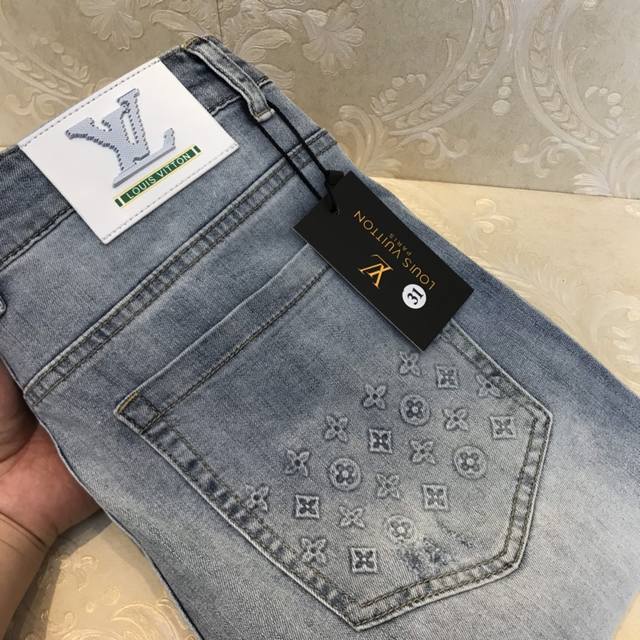 Lv Louis Vuitton 2680Ss Spring/Summer Original New Men's Long Jeans, Fashionable