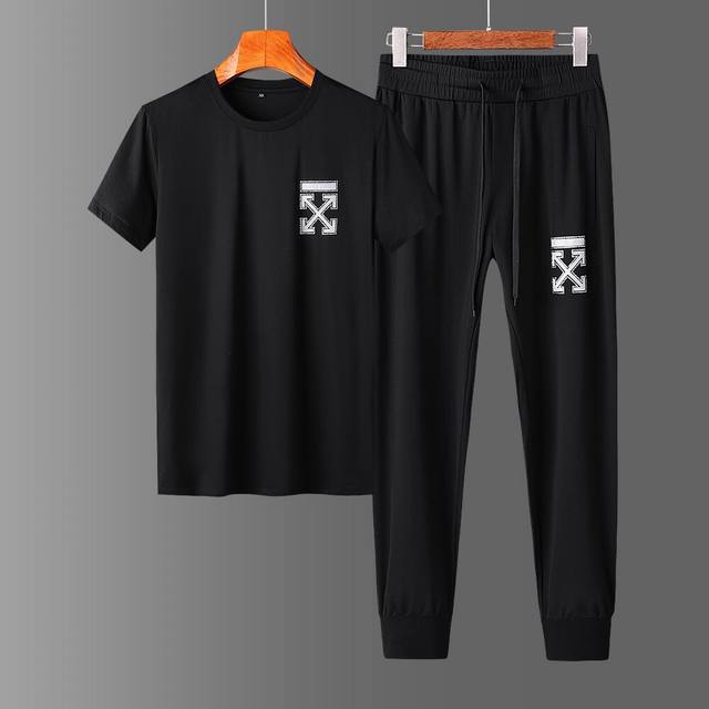 This is a complete Off-White men's casual suit, a new spring/summer style. It's