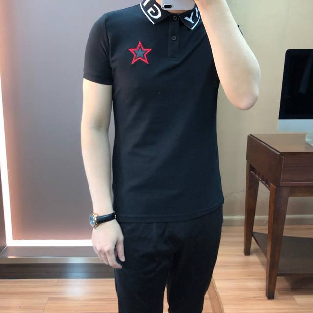 Givenchy. Newest men's short-sleeved collared polo shirt for Spring/Summer. A su