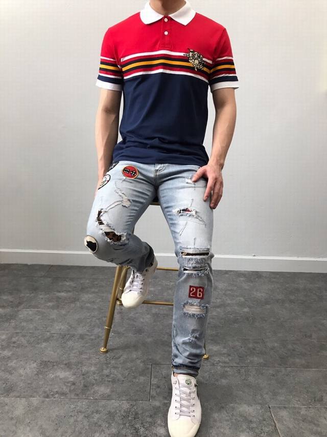 G*Ucci Gucci 2670Ss Spring/Summer Newest Men's Polo Short-Sleeve T-Shirt! Brand