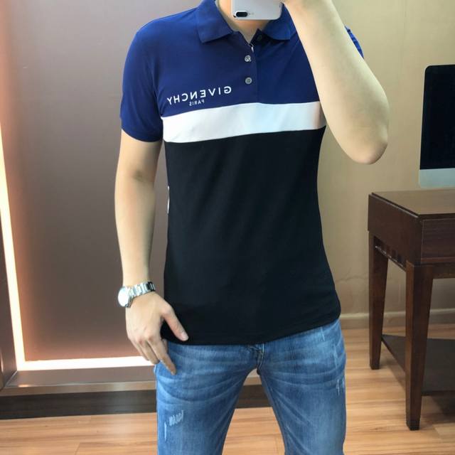 Givenchy Spring/Summer official website latest men's short-sleeved collared pol