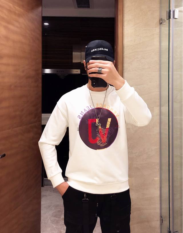 Versace Hoodie. This men's hoodie is identical to those sold on the official Ve