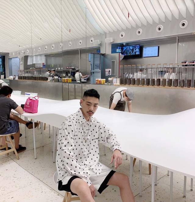 Gu Early Autumn New Letter Logo Long-Sleeve Shirt Custom Fabric Digital Printing