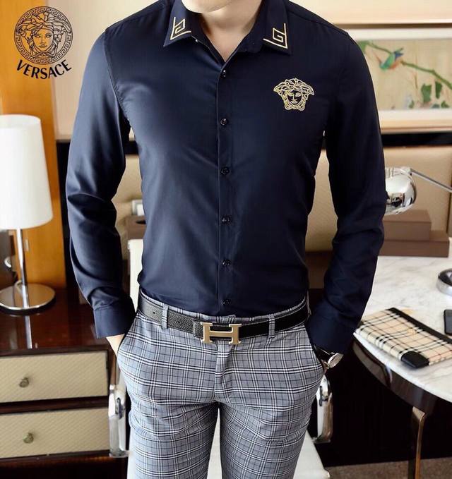 Versace Boutique Hot Selling Item - New Spring Arrival! This long-sleeved shirt