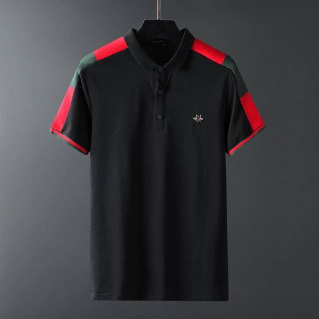 Gucci Official Website Spring/Summer New Men's Short-Sleeve Polo Shirt, High-En