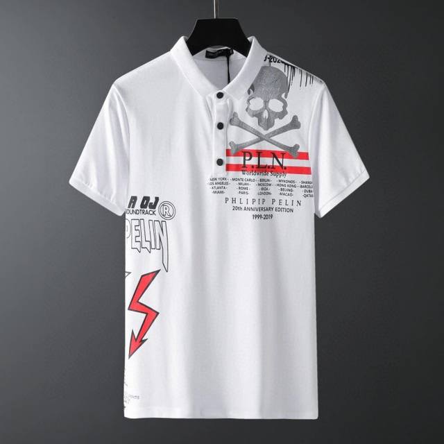Qp2680 Official Website Spring/Summer New Men's Short-Sleeve Polo Shirt, High-En