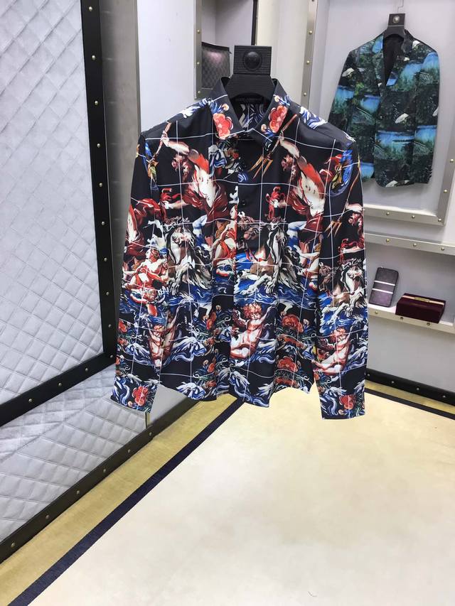 Dolce & Gabbana: Official website original men's long-sleeved shirt, Hong Kong i