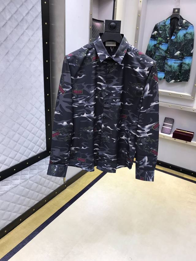 Gucci: Latest long-sleeved shirt, a Milan Design Week runway piece! Available si