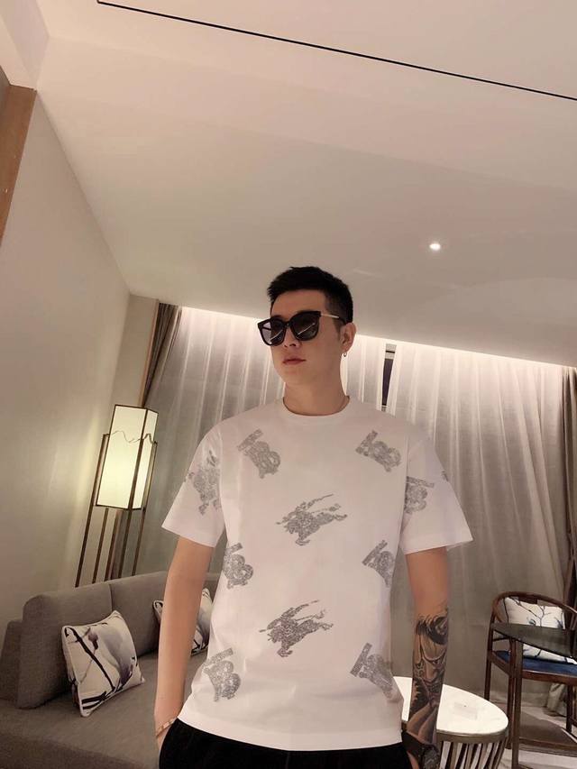 Bbr Spring/Summer New Arrival Brand Design Pattern Hot-Film Rhinestone Heavy Pro