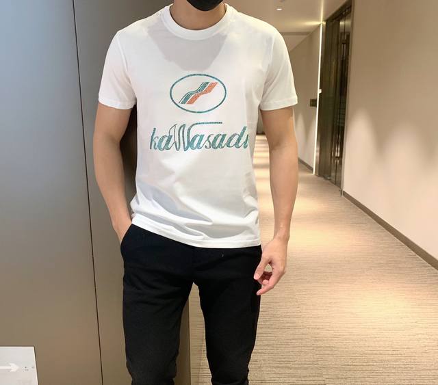 We11Done, New short-sleeved shirt made of high-quality mercerized cotton fabric,