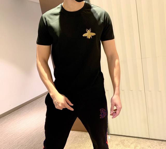 Gucci Spring New Arrival Short-Sleeve T-Shirt, made of imported premium merceriz