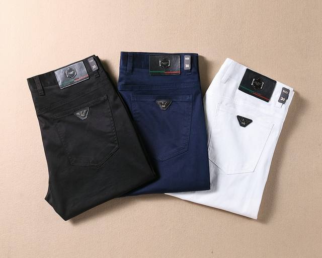 Armani 2680 Spring New Arrival High-End Casual Pants. A century-old luxury bran