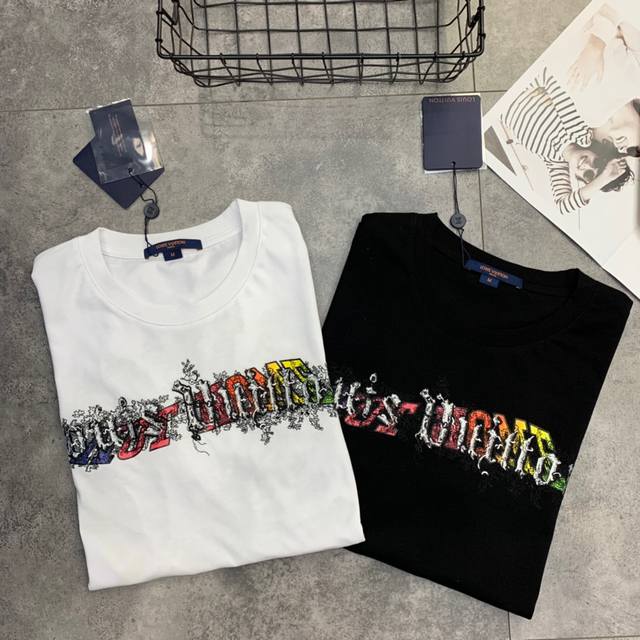 Louis Vuitton LV 19 Early Spring Short-Sleeve T-Shirt Virgil Aluminum Gradient P