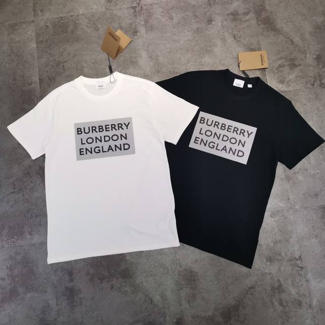 Burberry Official Website Printed Logo Couple T-Shirt! Highly Recommended! A Mu
