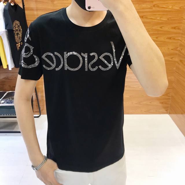 V**Sace Spring/Summer Newest Men's Short-Sleeve T-Shirt, Official Website Synchr