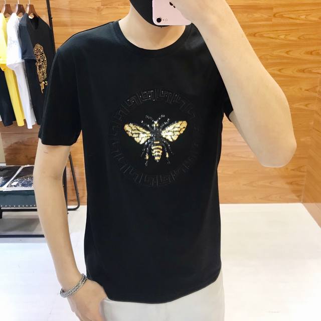 DG Spring/Summer Newest Men's Short-Sleeve T-Shirt, Official Website Synchronize