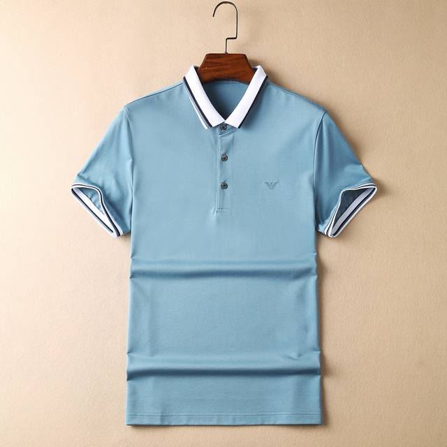 New Summer Arrival: Armani Short-Sleeve Polo Shirt. A premium item, this is the