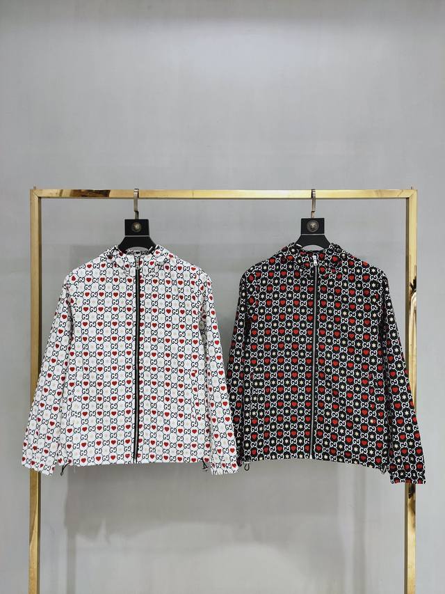 G Brand 2019 Autumn/Winter New Hooded Jacket, Custom Fabric, All-over Double G P