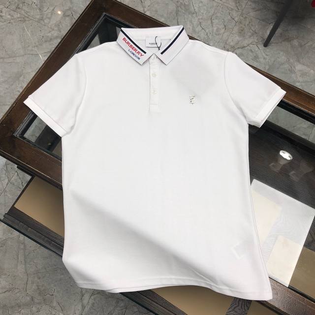 In Stock & Dropshipping Burberry Spring/Summer New Polo Shirt Small Logo on Che