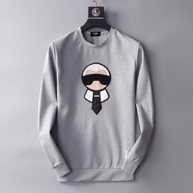 In Stock & Dropshipping Fendi Beaded Genuine Leather Karl Lagerfeld Sweatshirt,