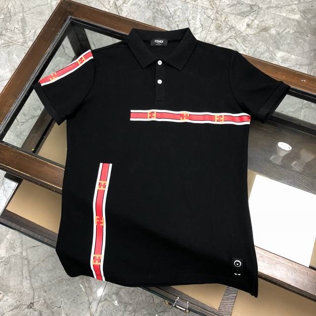 In Stock & Dropshipping Fendi Spring/Summer New Polo Shirt, Customized Piqu