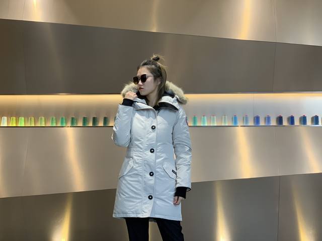 Canada Gooes 11 Styles : Off-white Women's High-end: Wolf Fur Factory Direct Su