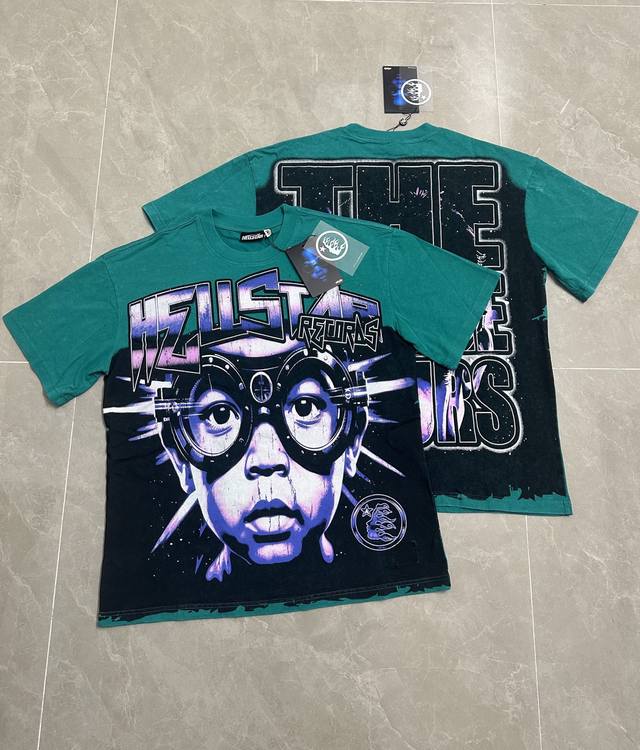 911# Washed Lake Blue I In Stock Real Shot High Definition Hellstar Cross-border