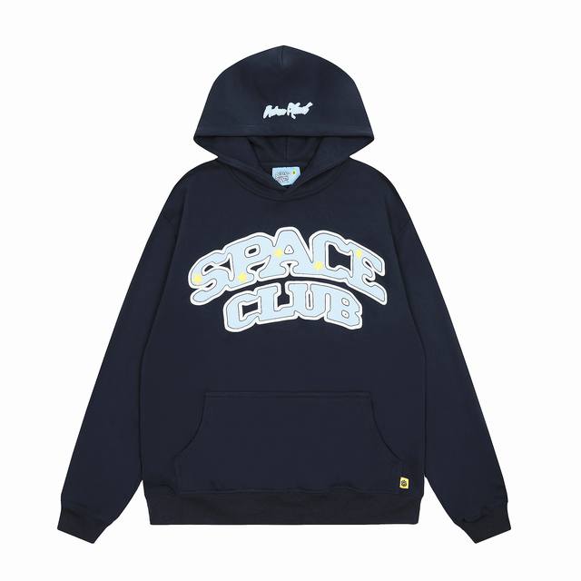 Broken planet Bp-H261# Foam Hoodie Dark Blue S-XL