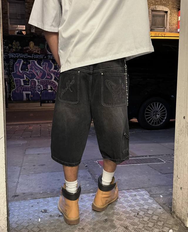 Broken Planet Denim Shorts BP-S005 Black SML XL