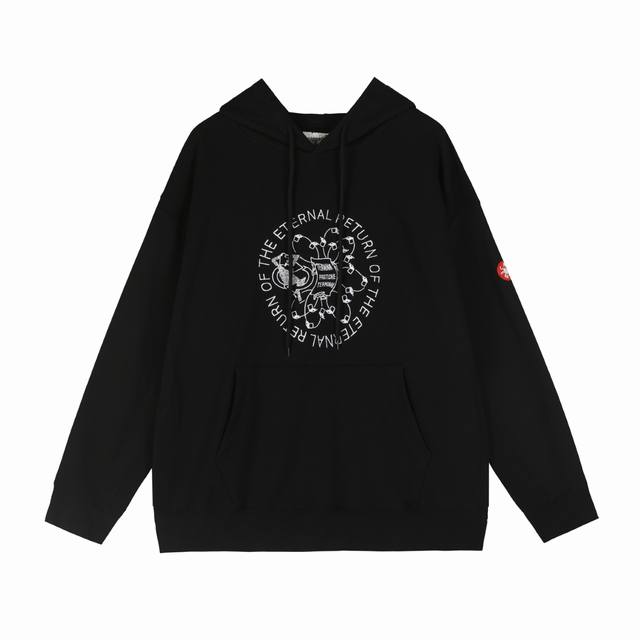 Style No. Q445 2025 Cavempt New Embroidered Hooded Simple Sweatshirt