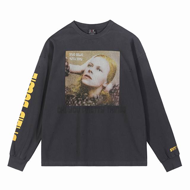 Style No. Sa03 Saint Michael High-End Washed Print Long-Sleeve