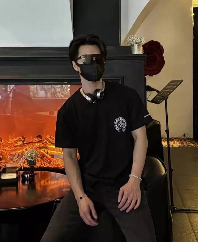 D58 Chrome Hearts new printed short-sleeved T-shirt, made with custom fabric, 1: