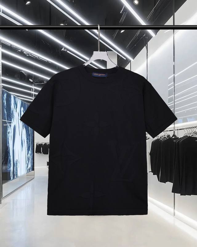 High-quality original development Louis Vuitton monogram logo knit T-shirt with