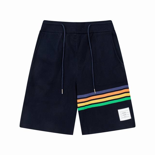 Thom Browne Ss New Knitted Shorts, custom fabric with wafer weave and jacquard k