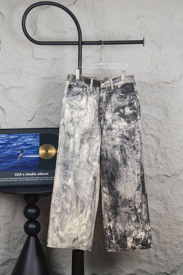 Style No.: M122 Acne Studios Fw23 Denim Series Low-Rise Wide-Leg Loose Button C