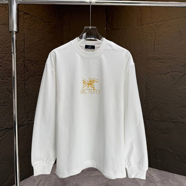 Arc* Bird Brand* 2025 Autumn/Winter New Thick Long-Sleeve T-Shirt 320g Pure Cott