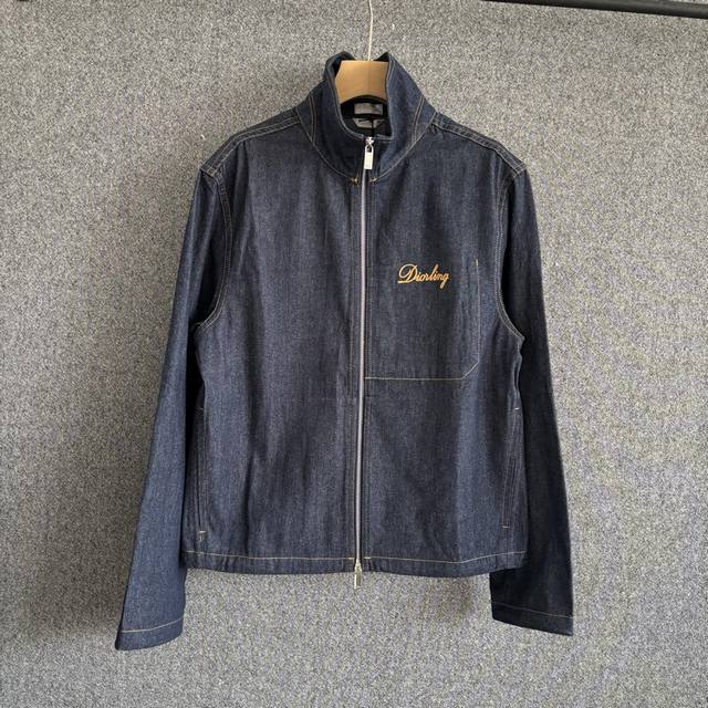 Di*R 2025Fw Autumn/Winter New Arrival Stand Collar Straight-Leg Denim Jacket Des