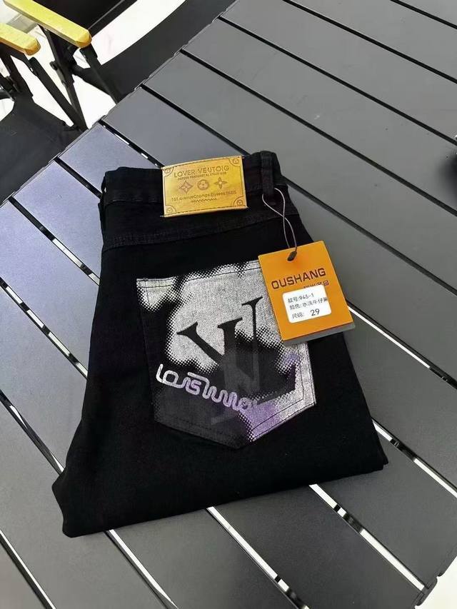 Style No. Cc837 Louis Vuitton (LV) Latest Super Soft Denim Jeans. Made with top