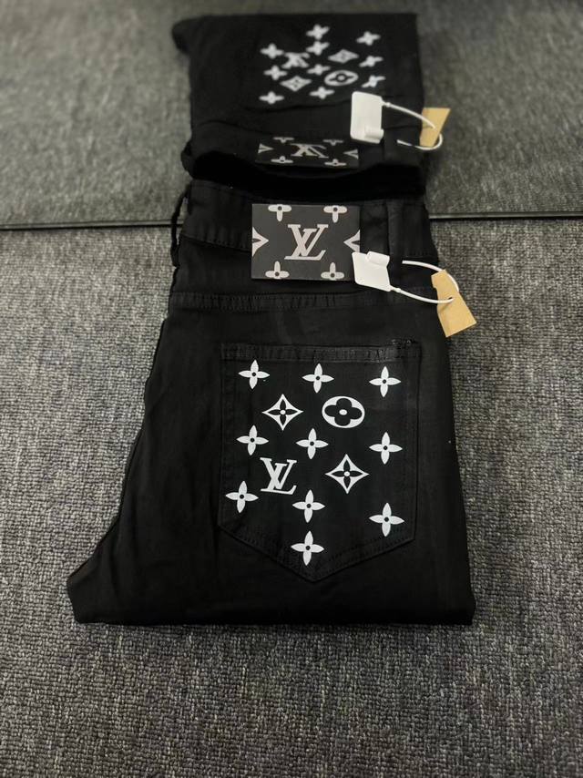 Style No. Cc572 Louis Vuitton (LV) Latest Super Soft Denim Jeans. Made with top