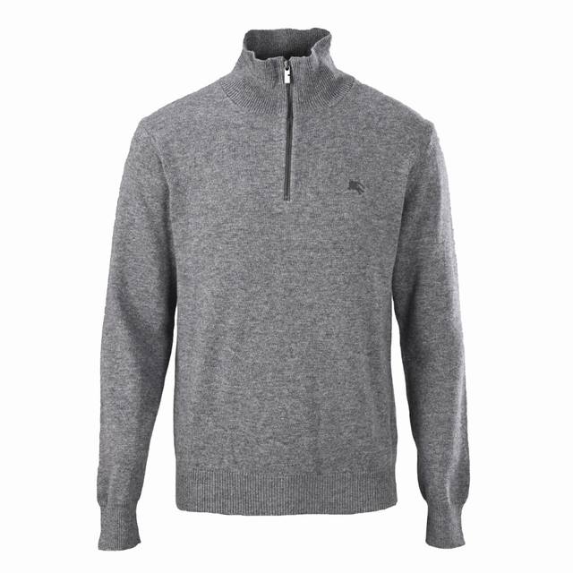 Burberry Little Horse Embroidery Half-Zip Turtleneck Knit Sweater ( ) This sweat