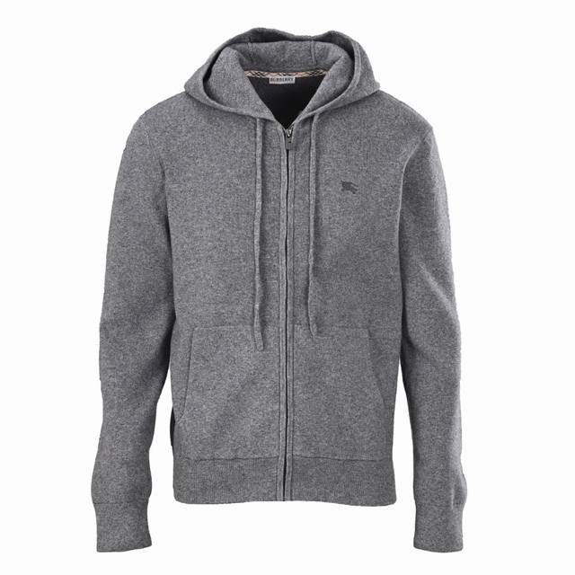 Burberry Horse Embroidery Zippered Hooded Jacket ( ) This jacket features cashme