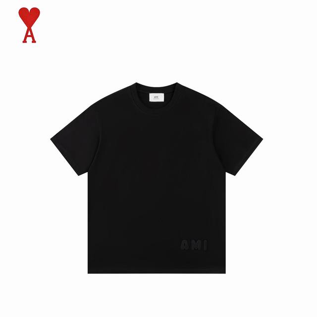 Ami 25Ss Summer New Style Embroidered Patchwork Short-Sleeve T-Shirt We've been