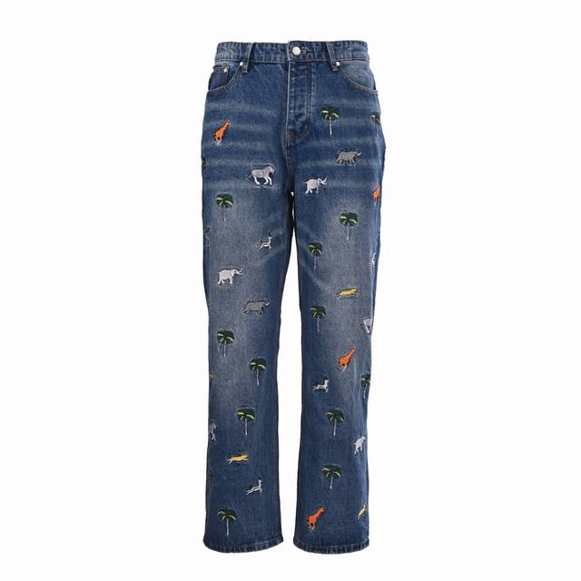 Louis Vuitton lv Spring 26Ss Animal Embroidery Suit and Jeans ( ) A heavyweight