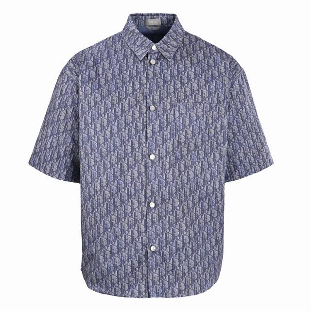 Dior Dior Cd Twill Print Short-Sleeve Shirt Authentic product purchased for 2055