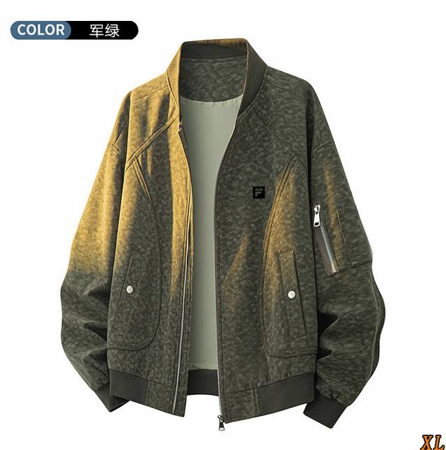 Fila Exclusive Real Shot New Arrival M-8XL Autumn High-Quality Plus Size Jacket