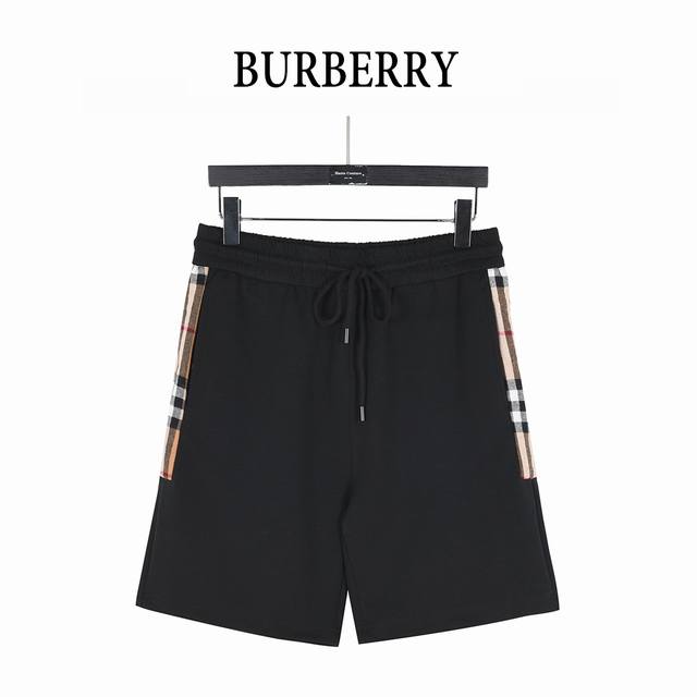 Burberry Classic Check Patchwork Logo Pocket Shorts (2025 Newest Style). Made wi