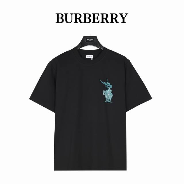 Burberry Equestrian Rider Logo Short-Sleeve T-Shirt. All details are perfectly r