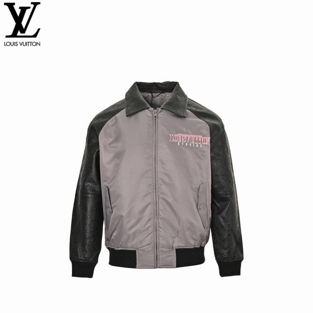 Louis Vuitton Portrait Embroidered Baseball Jacket. Inspired by 1980s retro styl