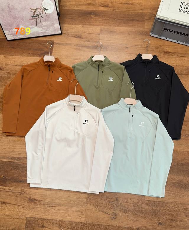 Fleece# 2025 Kailas Early Spring New Half-Zip Fleece Long-Sleeve Couple Base Lay